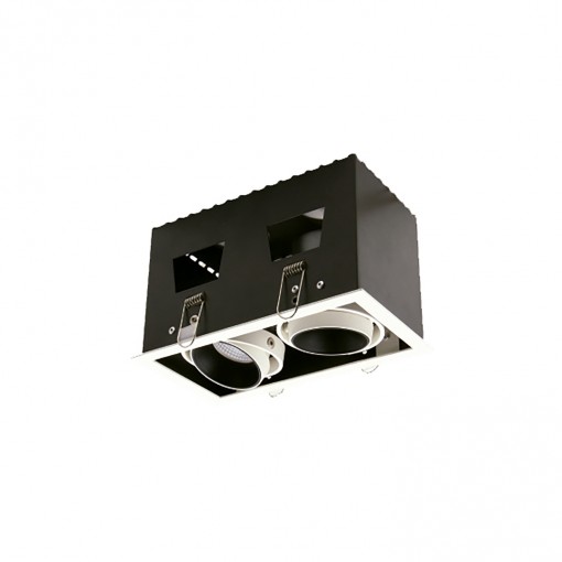 Plafonnier encastré tilt AURIGA LED COB 2x12.80W 1460lm CRI80 4000K 40º -