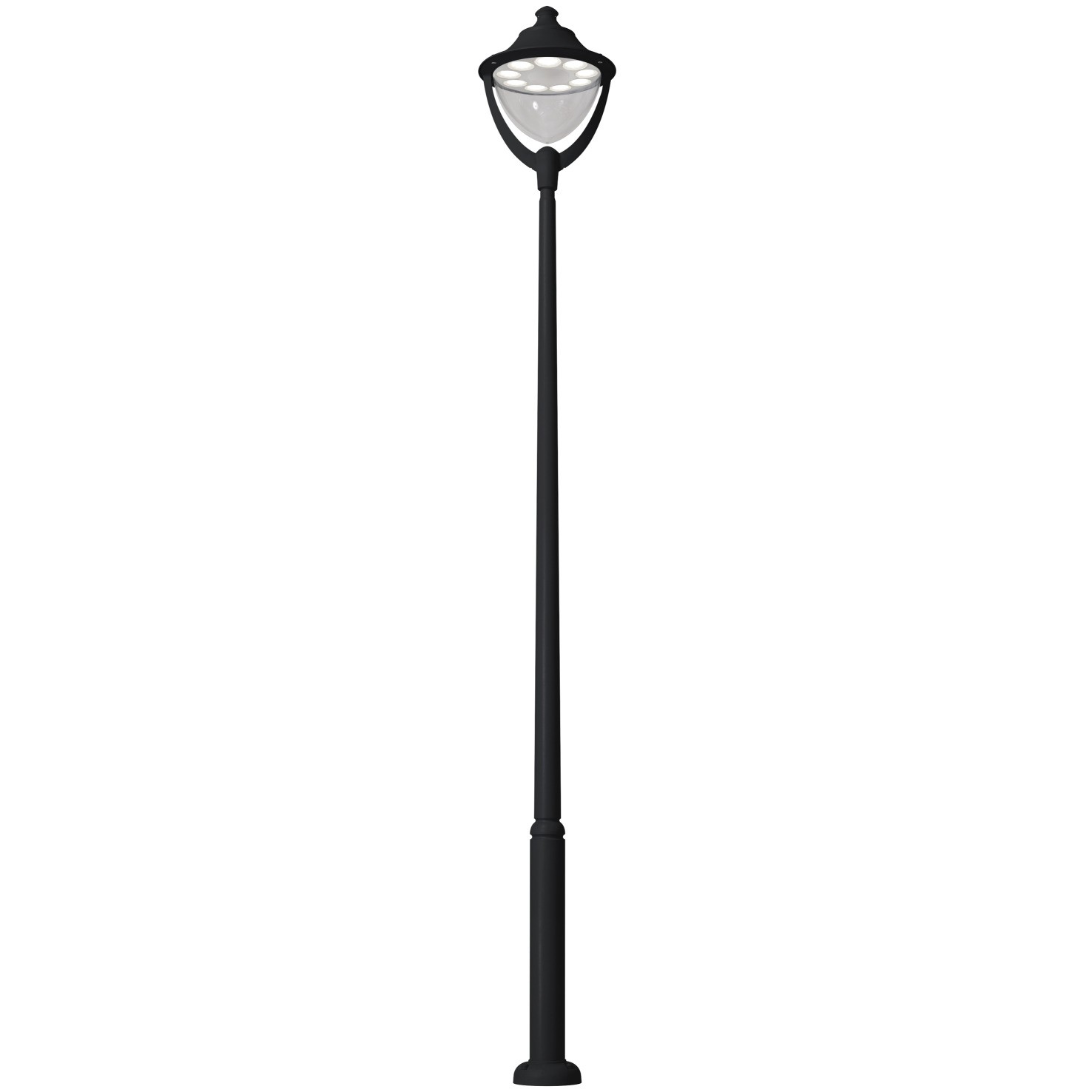 Luminaire pole Gunther Light top for 1