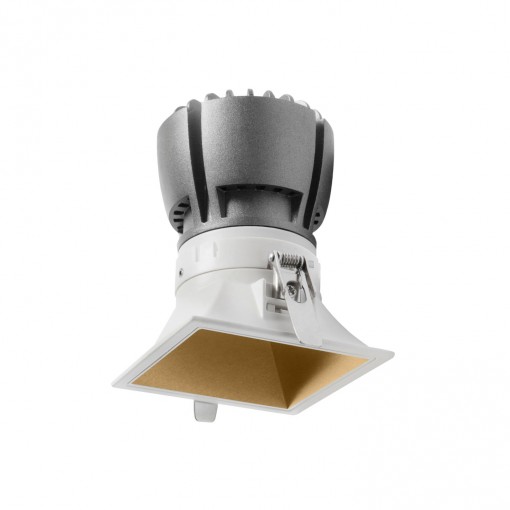 Recessed ceiling NOK3 Square 1-10V,Push LED COB 12.30W 1460lm CRI90 2700K 60º - White Gold